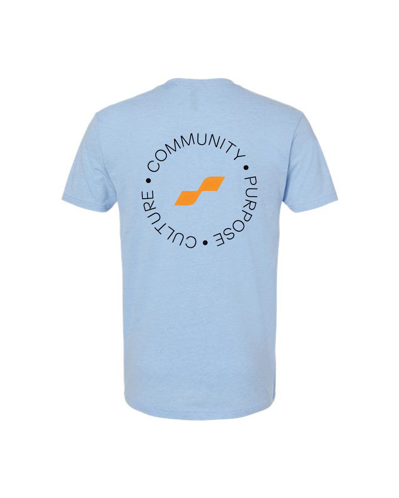 Custom Branded Short Sleeve Tee - Heather Blue