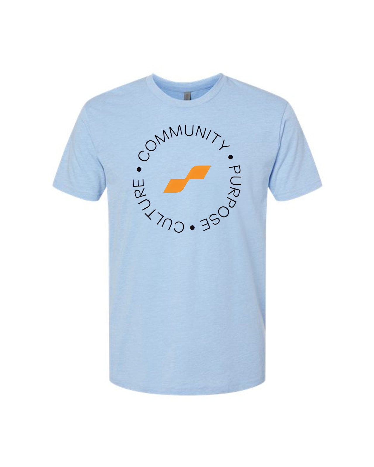 Custom Branded Short Sleeve Tee - Heather Blue