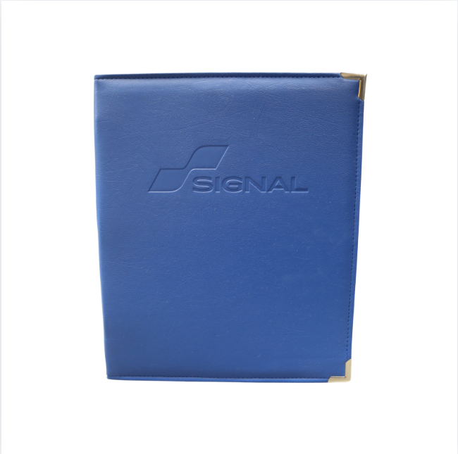 Blue SPM Leather Binder