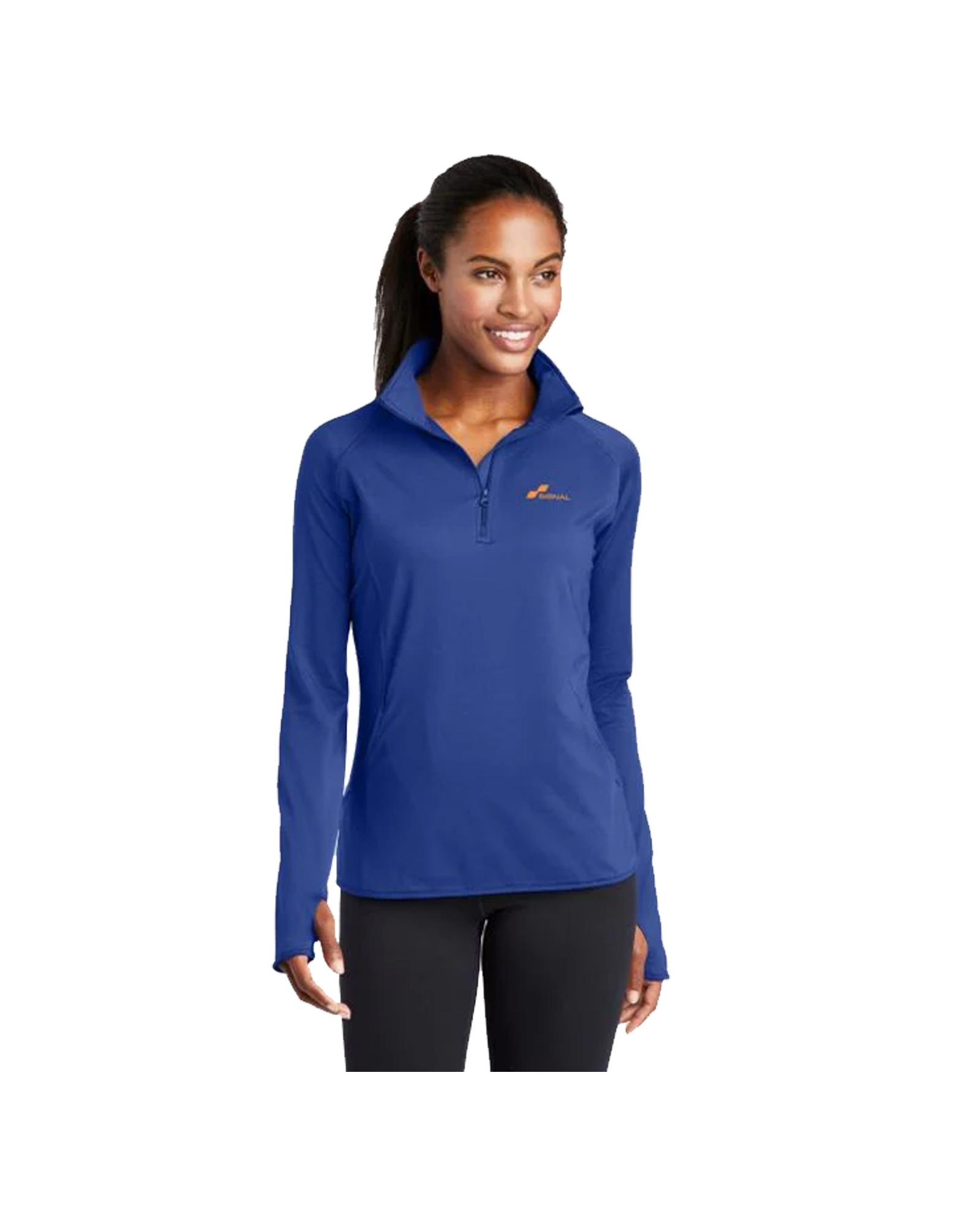 Sport-Tek Ladies Sport-Wick Stretch 1/2-Zip Pullover