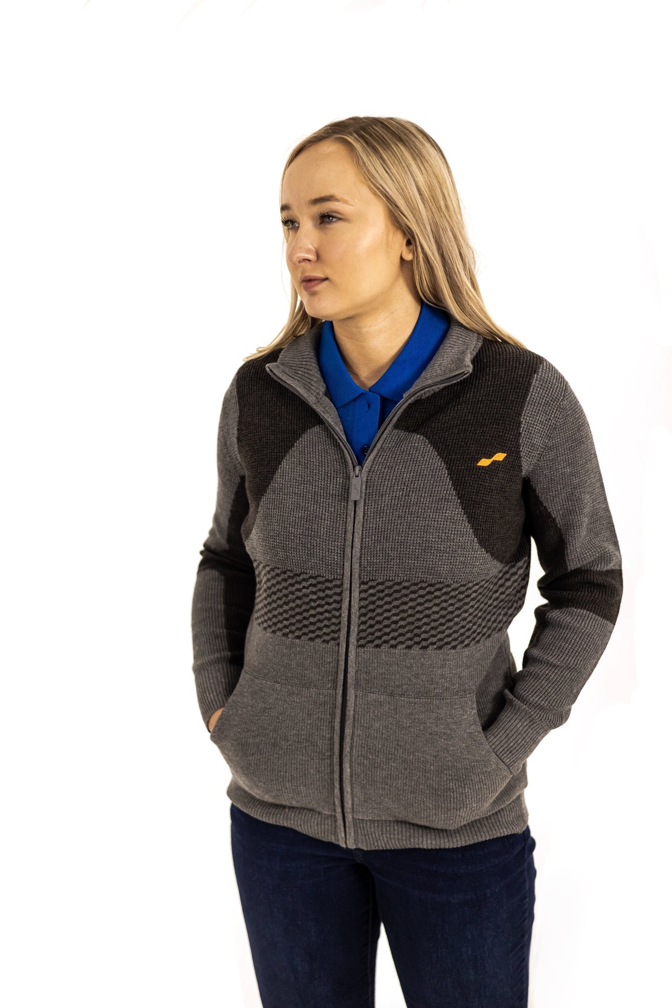 Womens Full Zip Sweater