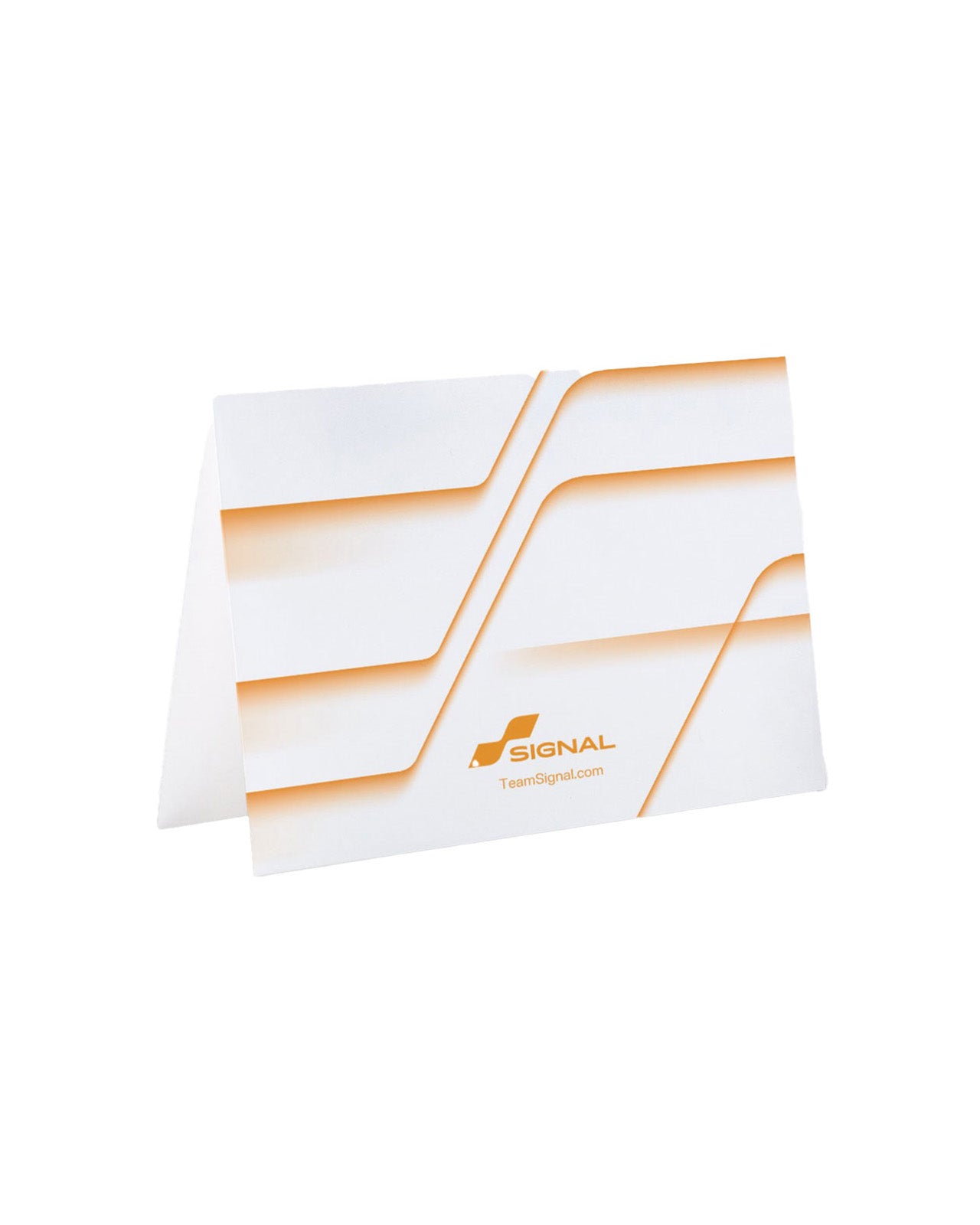 Signal Blank Card - White/Orange
