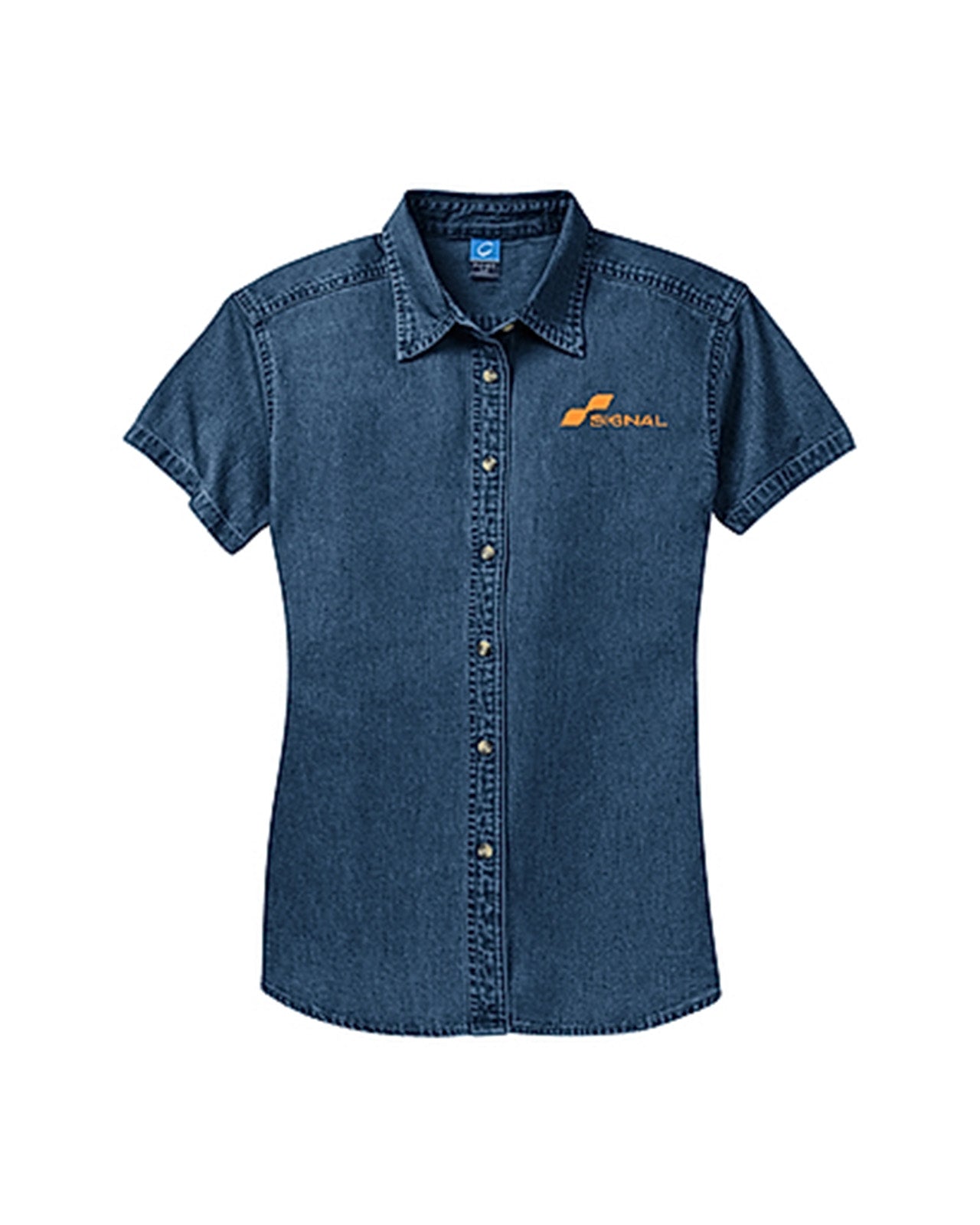 Port & Company Women's Short Sleeve Value Denim Shirt