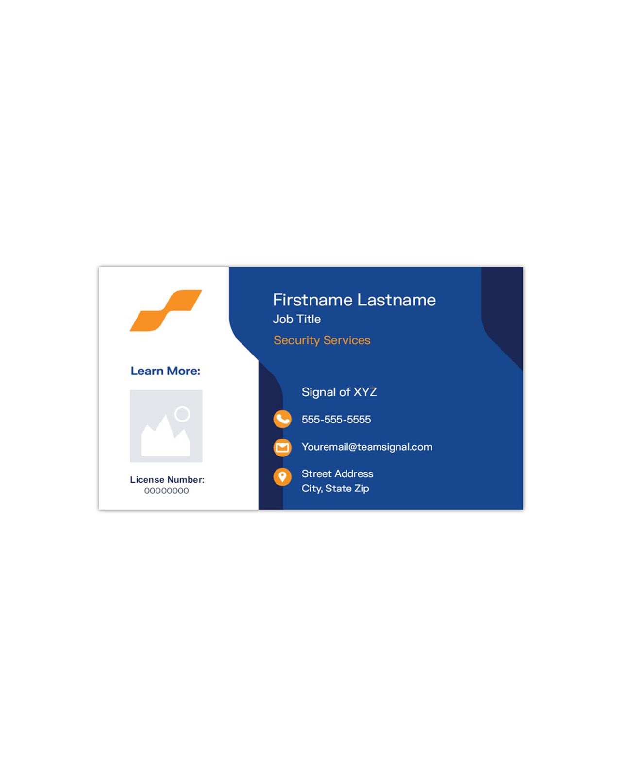 Signal Plastic Business Cards