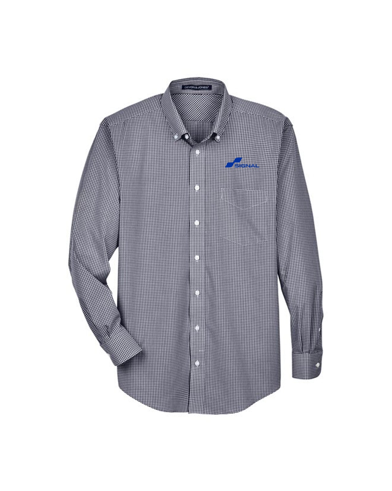 Devon & Jones Men's Crown Woven Collection Gingham Check
