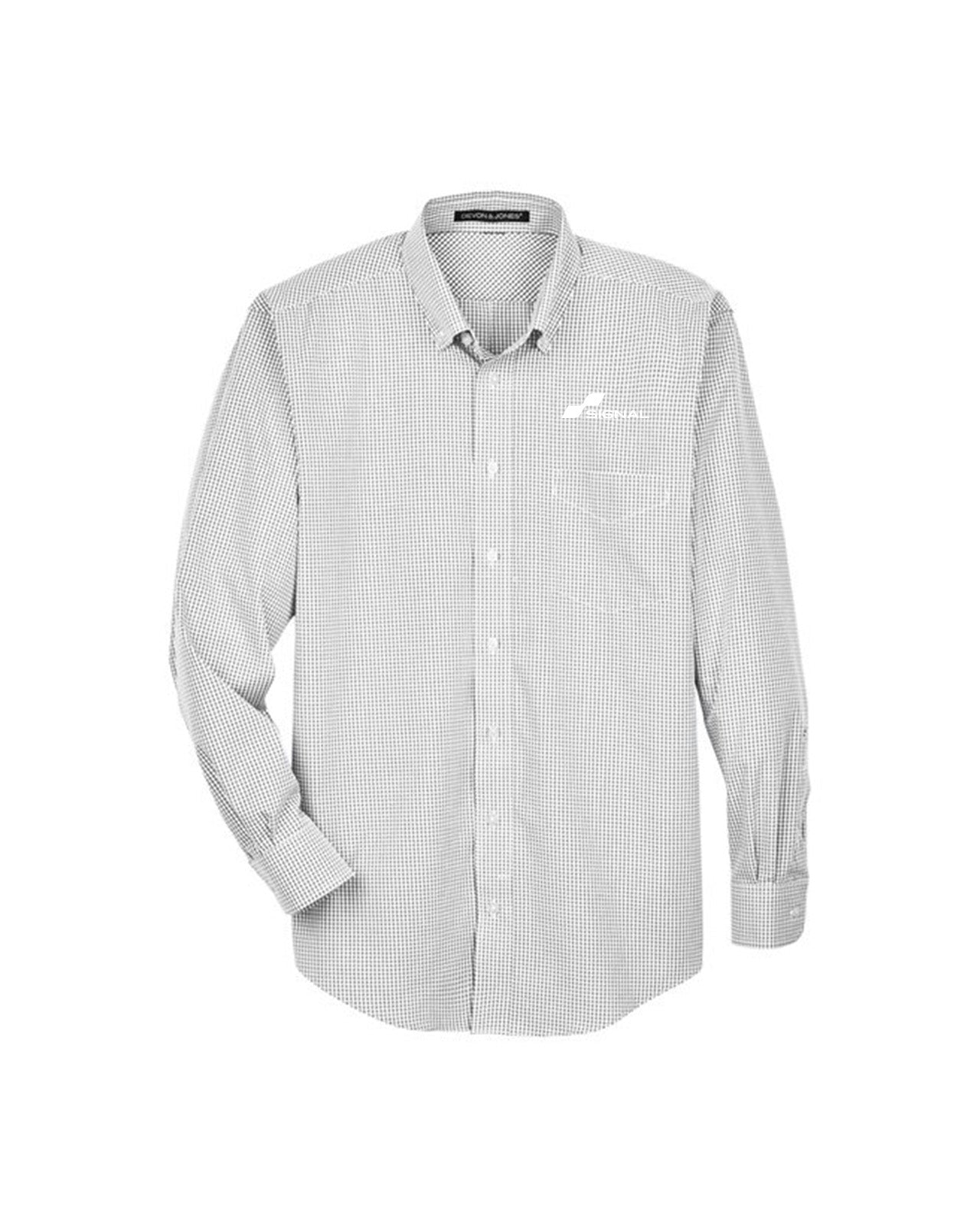 Devon & Jones Men's Crown Woven Collection Gingham Check