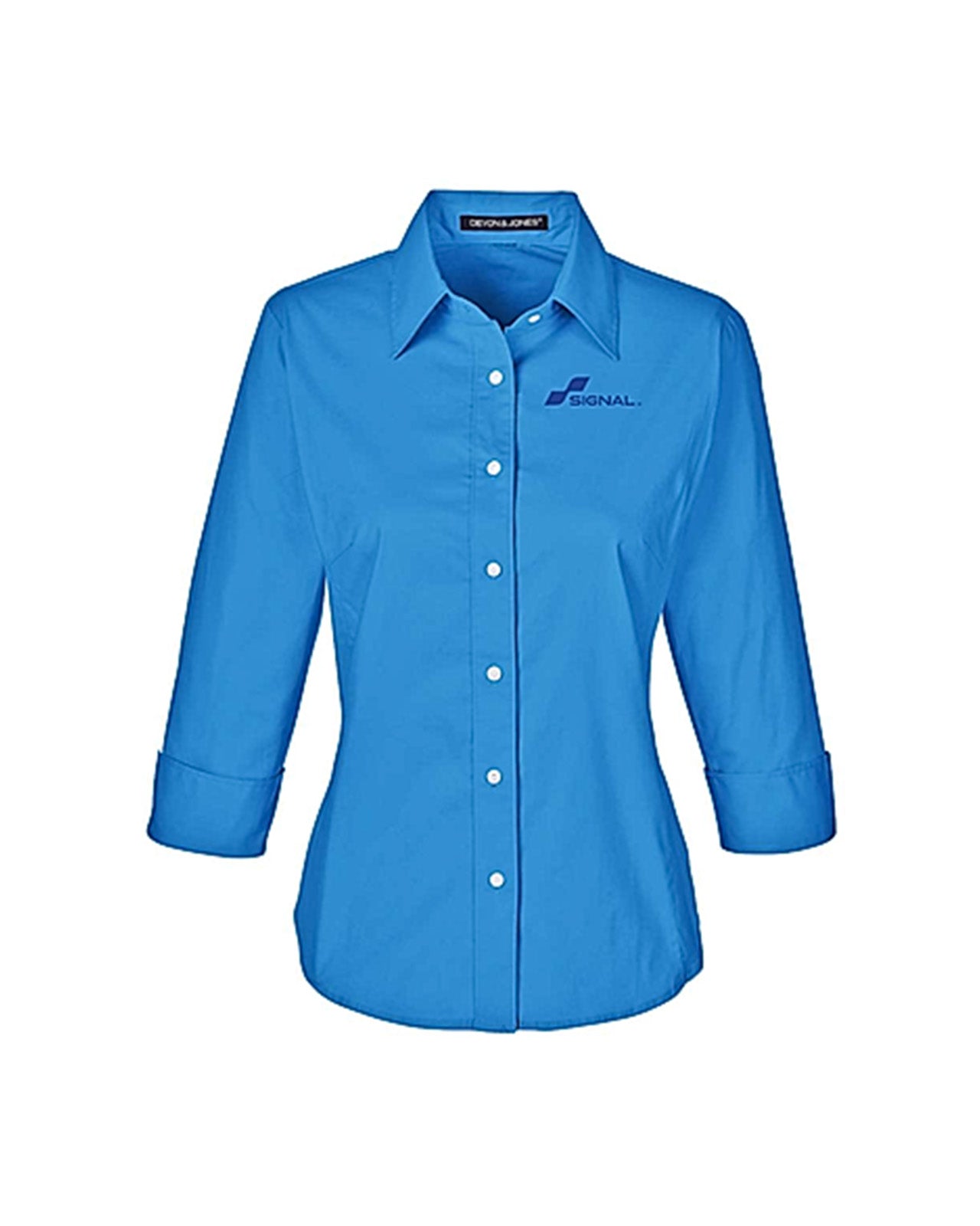 Devon & Jones Ladies' Perfect Fit 3/4-Sleeve Stretch Poplin Blouse