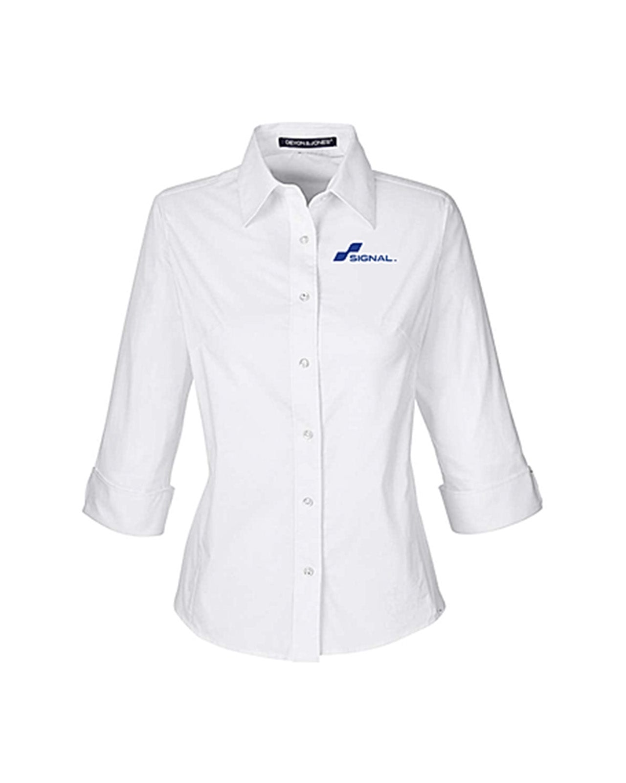 Devon & Jones Ladies' Perfect Fit 3/4-Sleeve Stretch Poplin Blouse