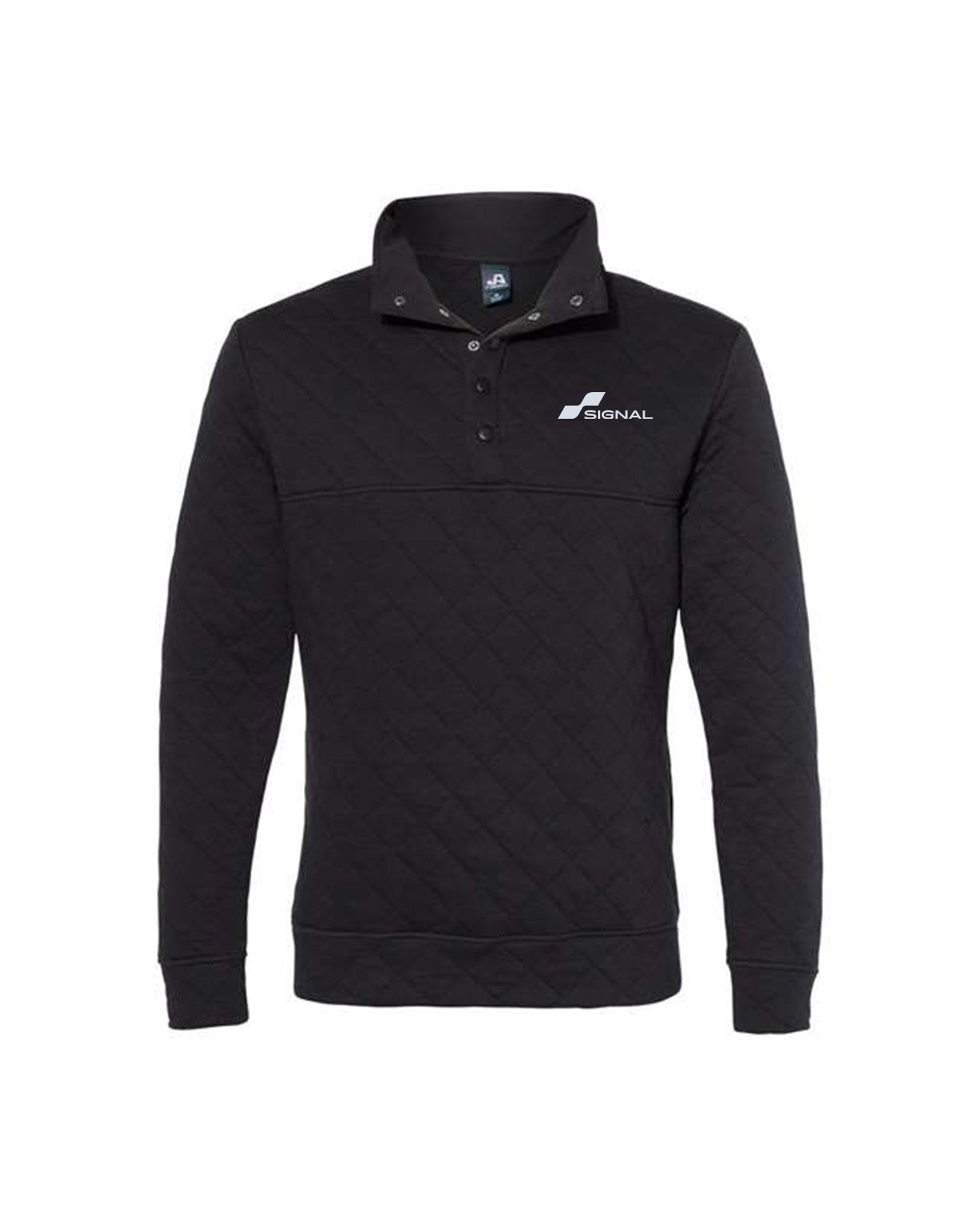 J. America Adult Quilted Snap Pullover