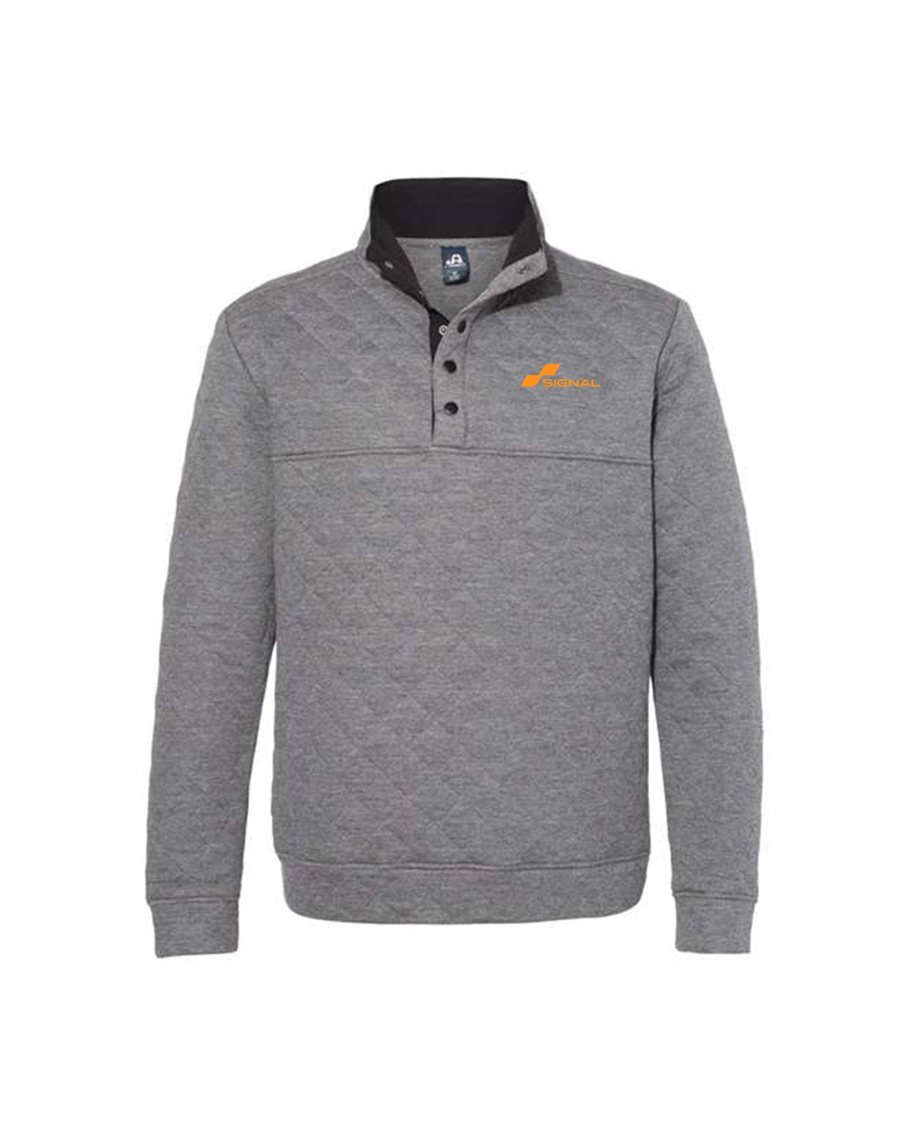 J. America Adult Quilted Snap Pullover