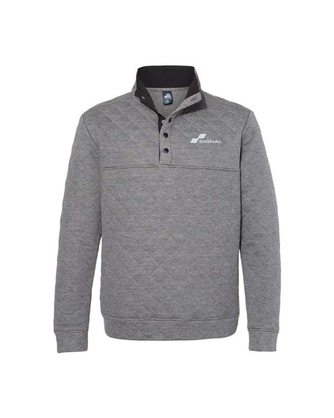 J. America Adult Quilted Snap Pullover