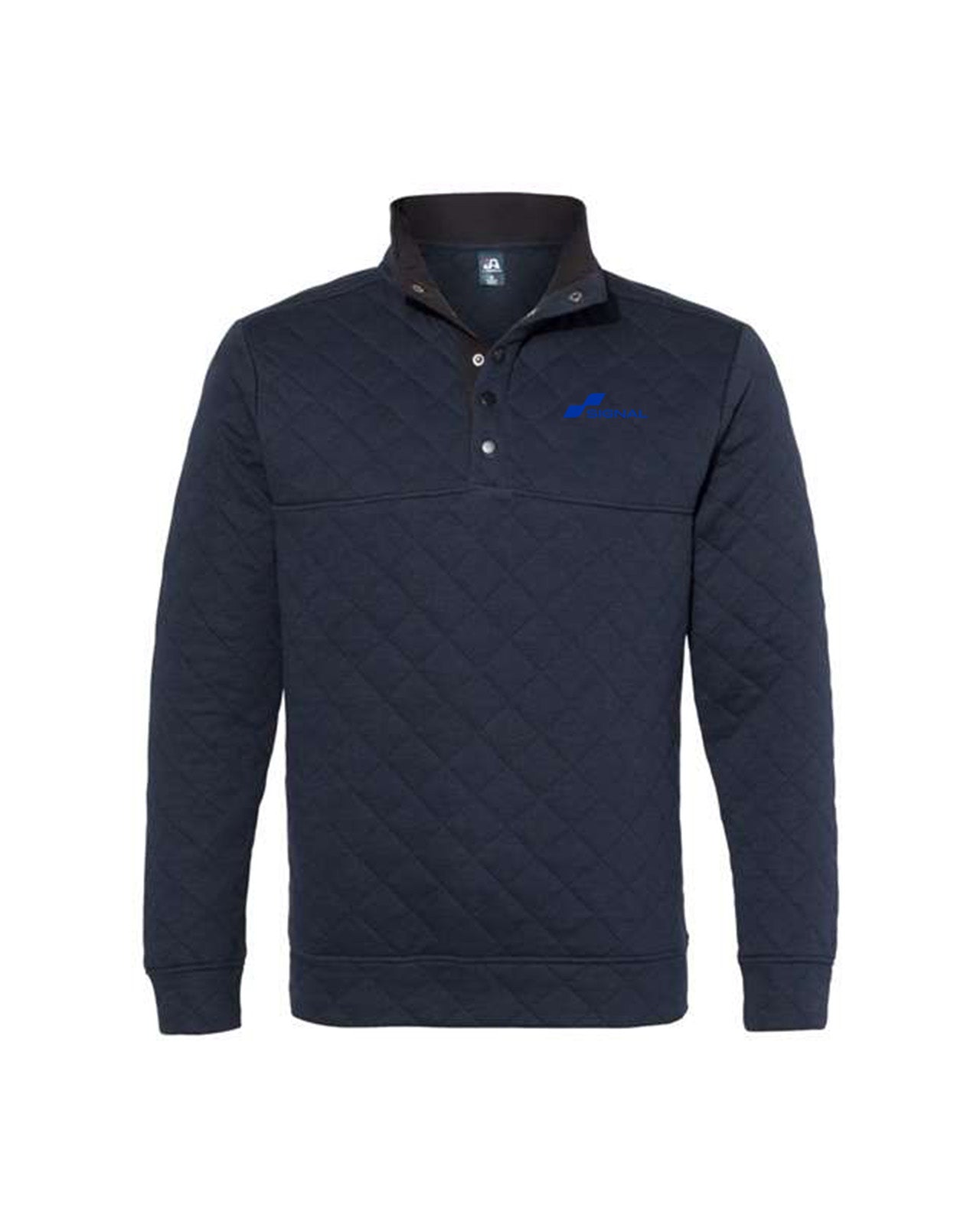 J. America Adult Quilted Snap Pullover