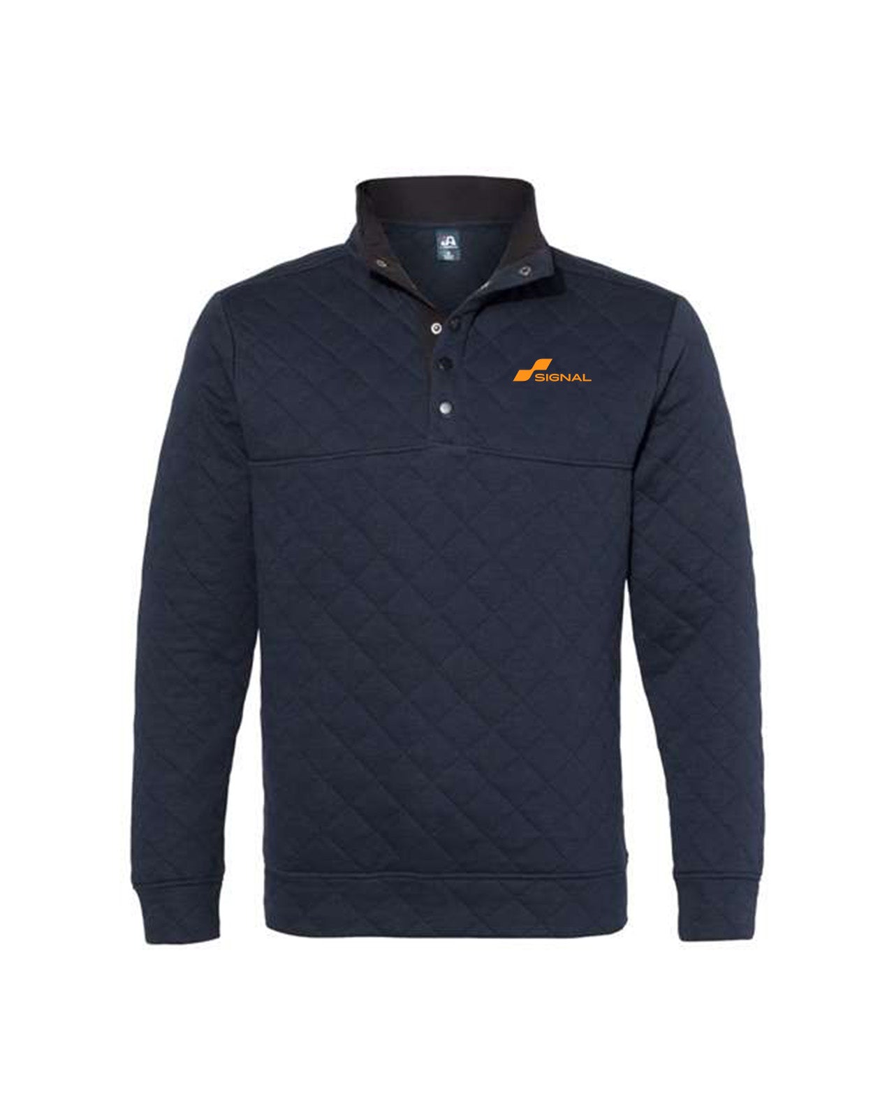 J. America Adult Quilted Snap Pullover