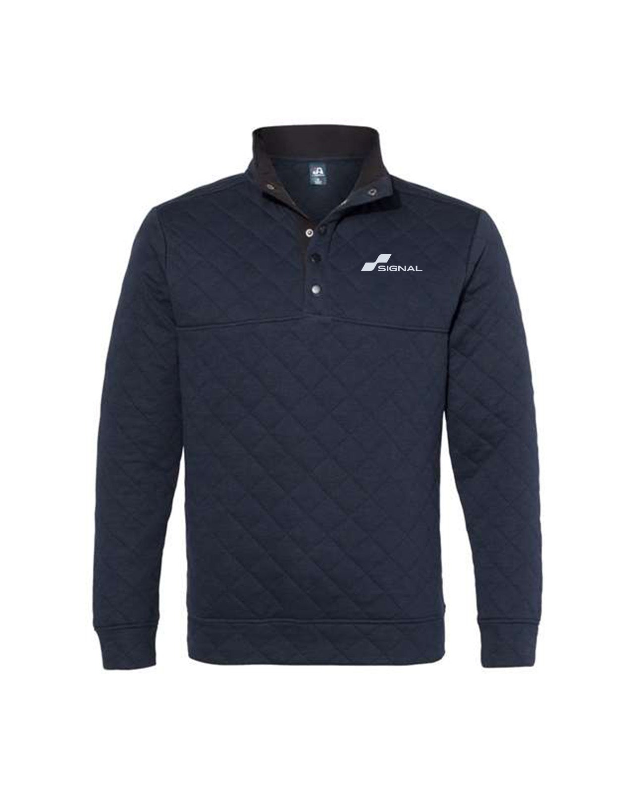 J. America Adult Quilted Snap Pullover