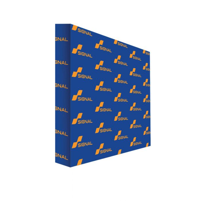 Blue 10 x 7.5 ft. RPL Fabric Pop Up Display Straight With End Caps and Carrying Case