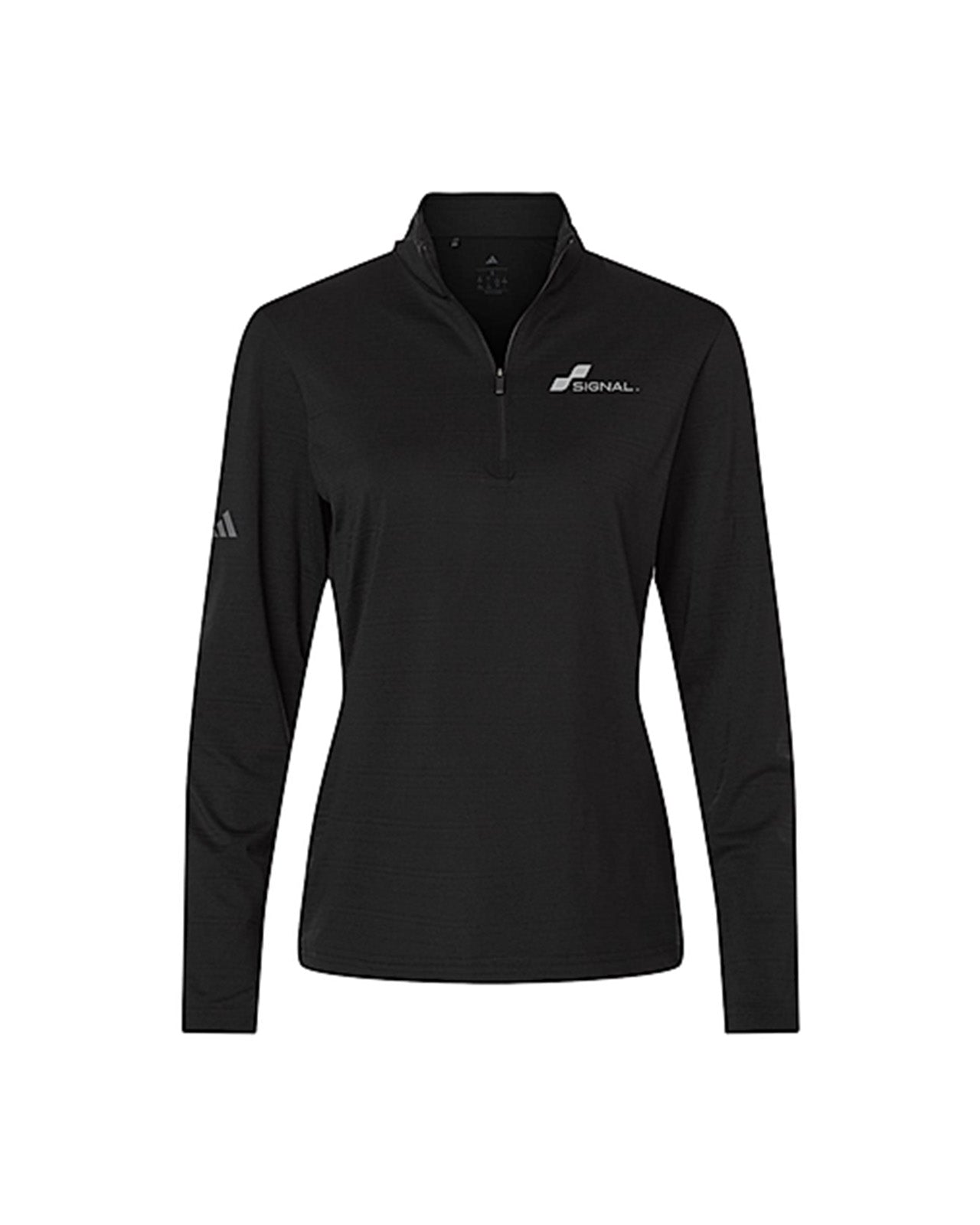 Adidas Women's Textured Stripe 1/4-Zip Pullover