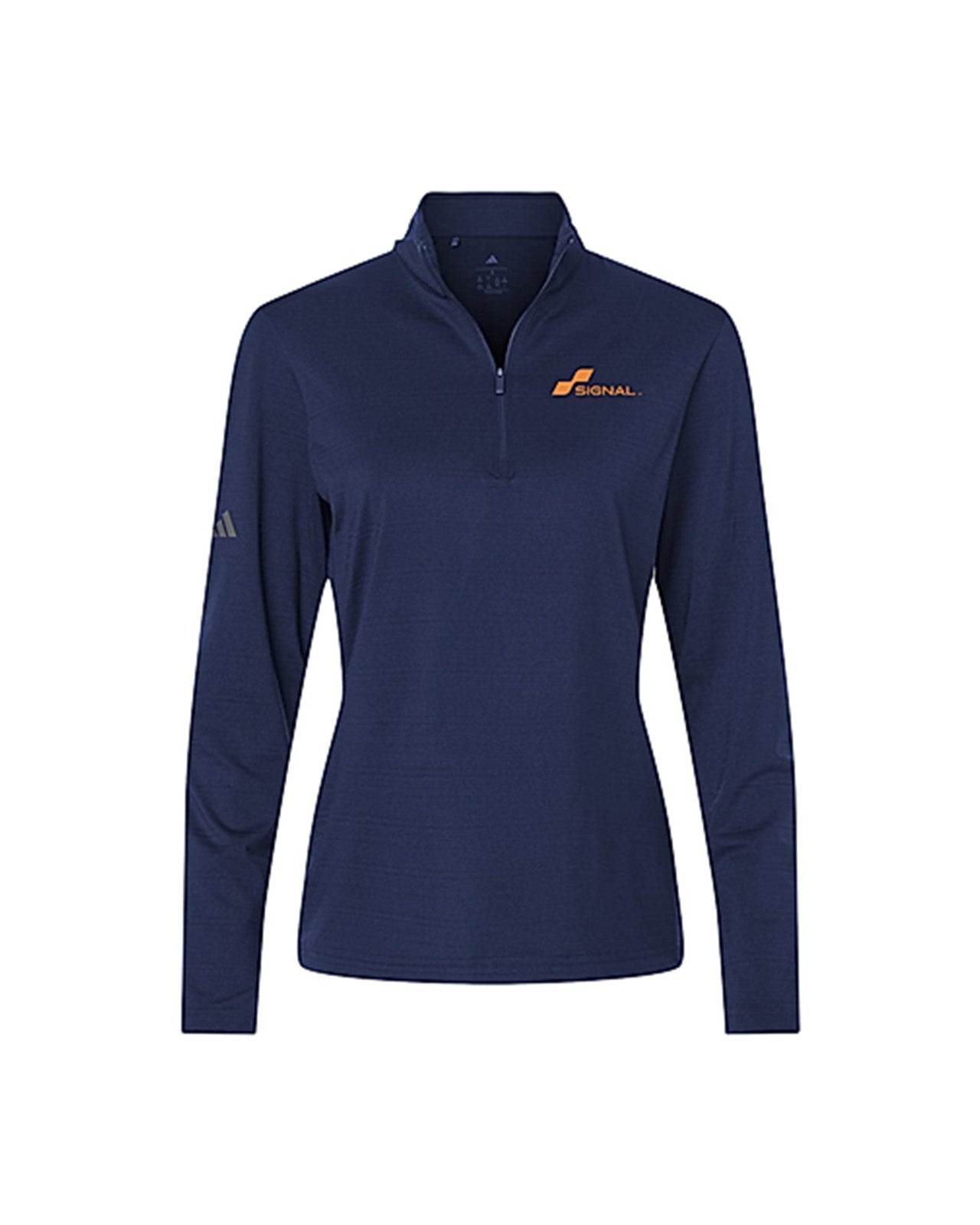 Adidas Women's Textured Stripe 1/4-Zip Pullover
