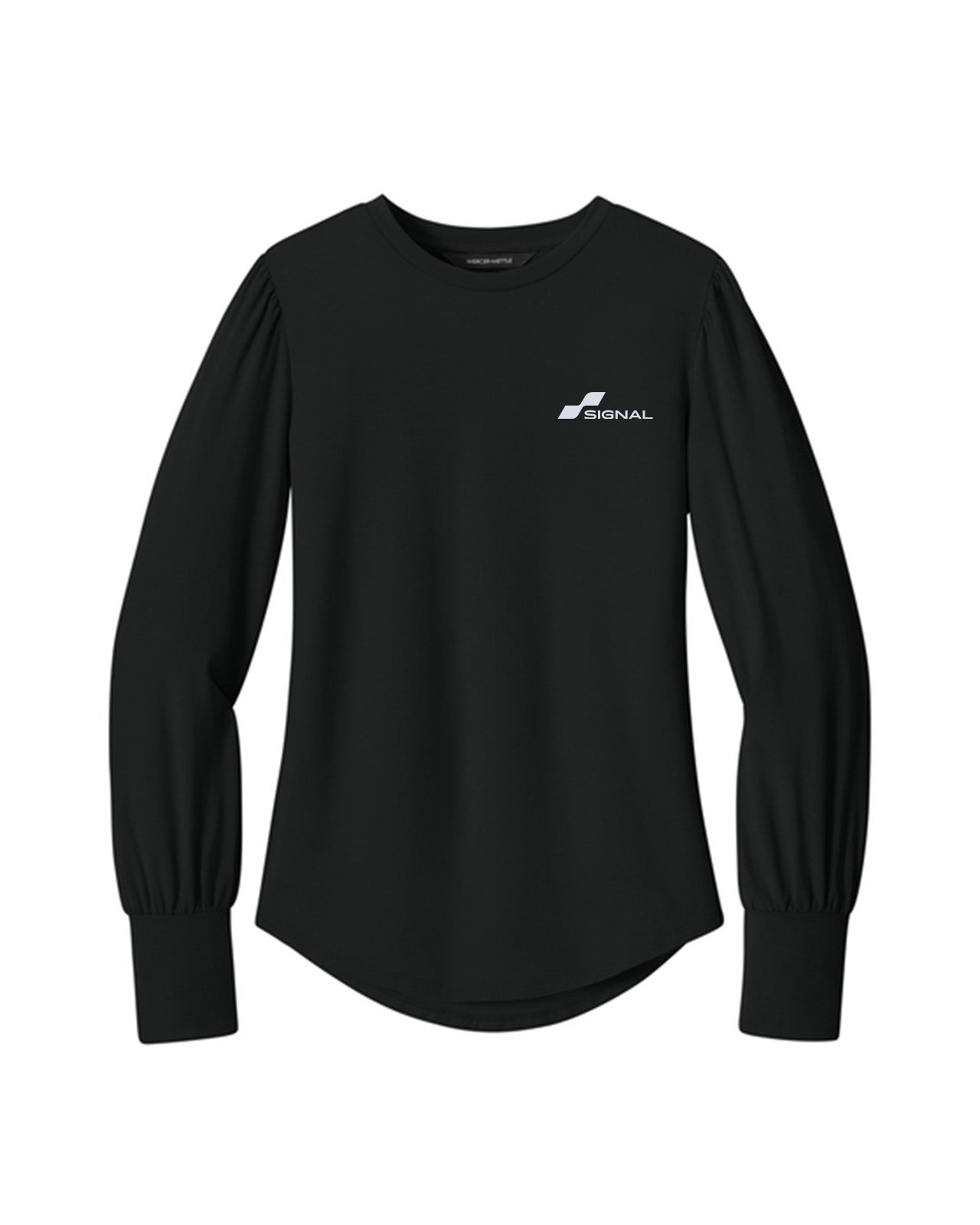 Mercer+Mettle Women's Stretch Jersey Long Sleeve Blouson Top