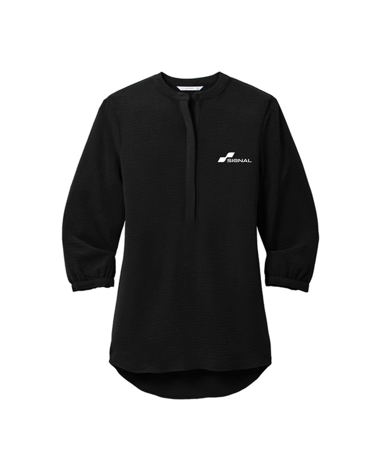 Port Authority Women's 3/4 Sleeve Textured Crepe Tunic