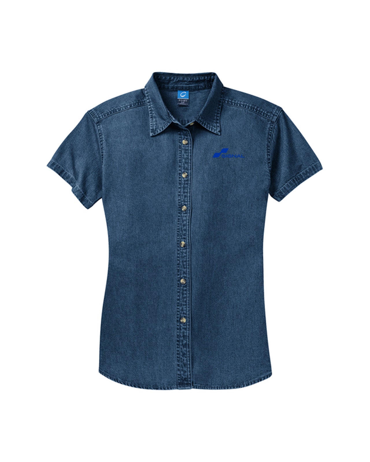 Port & Company Women's Short Sleeve Value Denim Shirt
