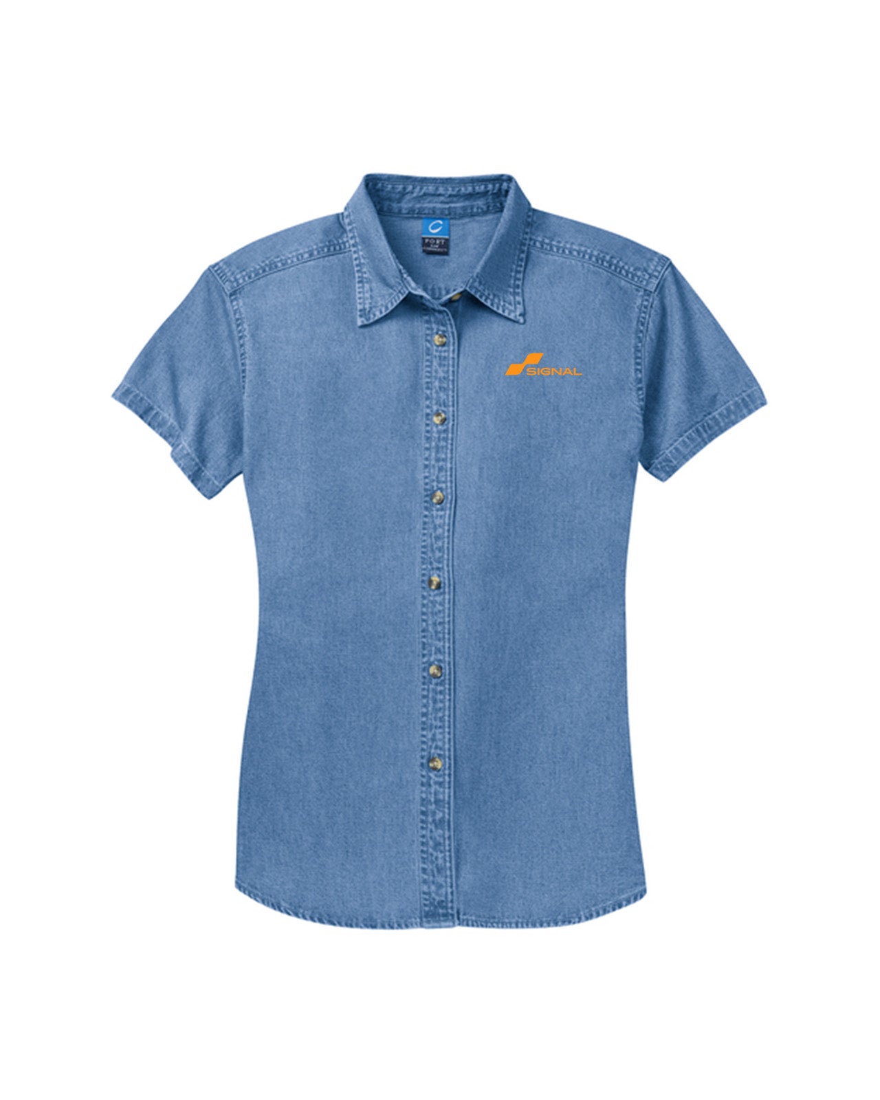 Port & Company Women's Short Sleeve Value Denim Shirt