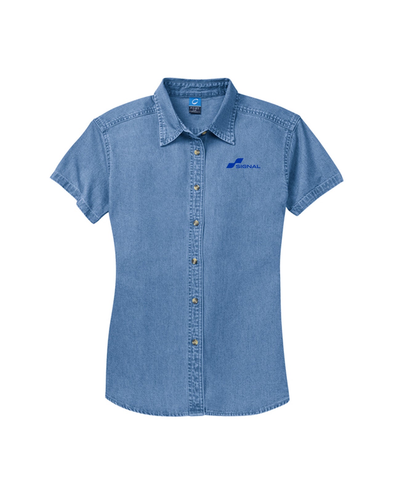 Port & Company Women's Short Sleeve Value Denim Shirt