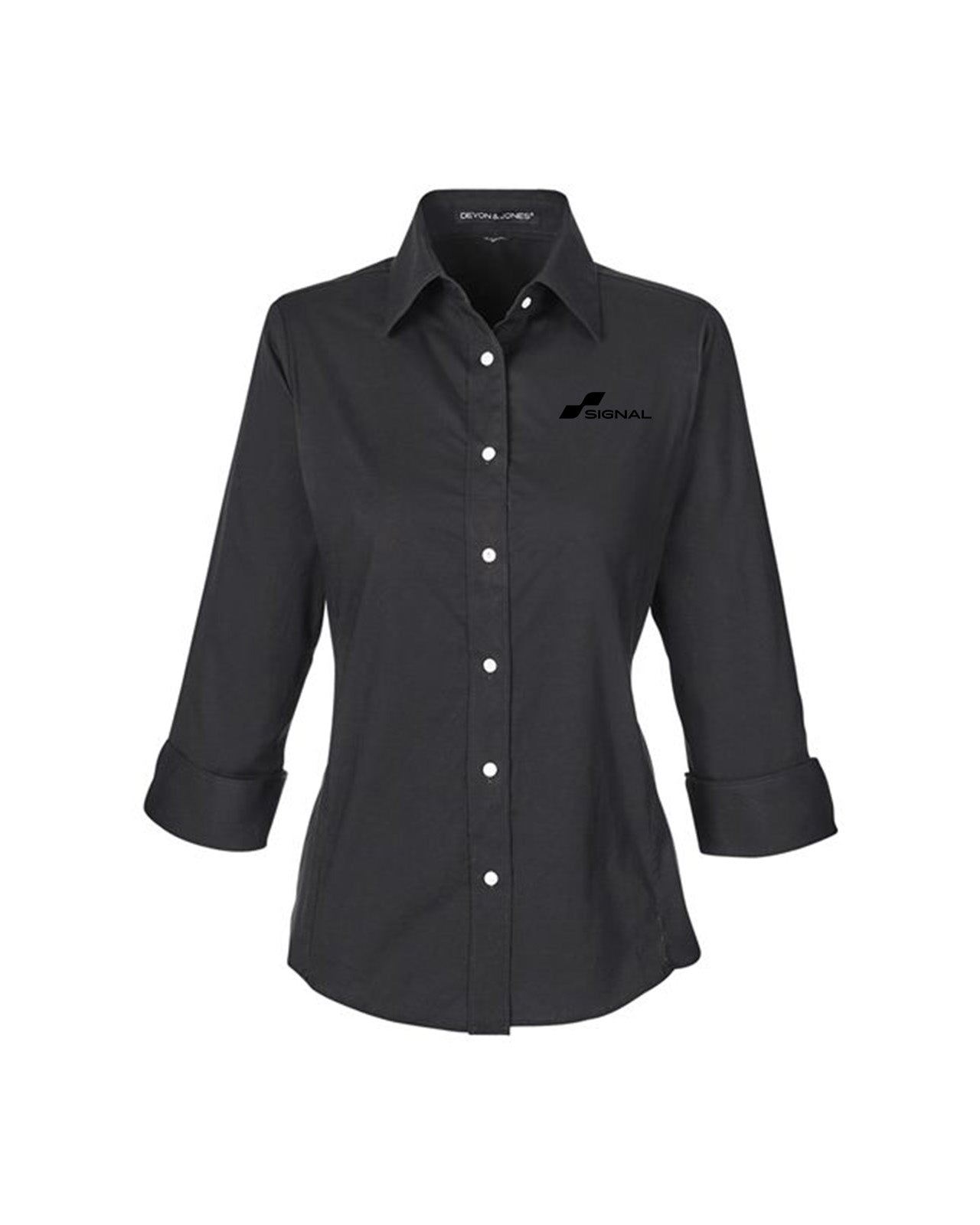 Devon & Jones Ladies' Perfect Fit 3/4-Sleeve Stretch Poplin Blouse