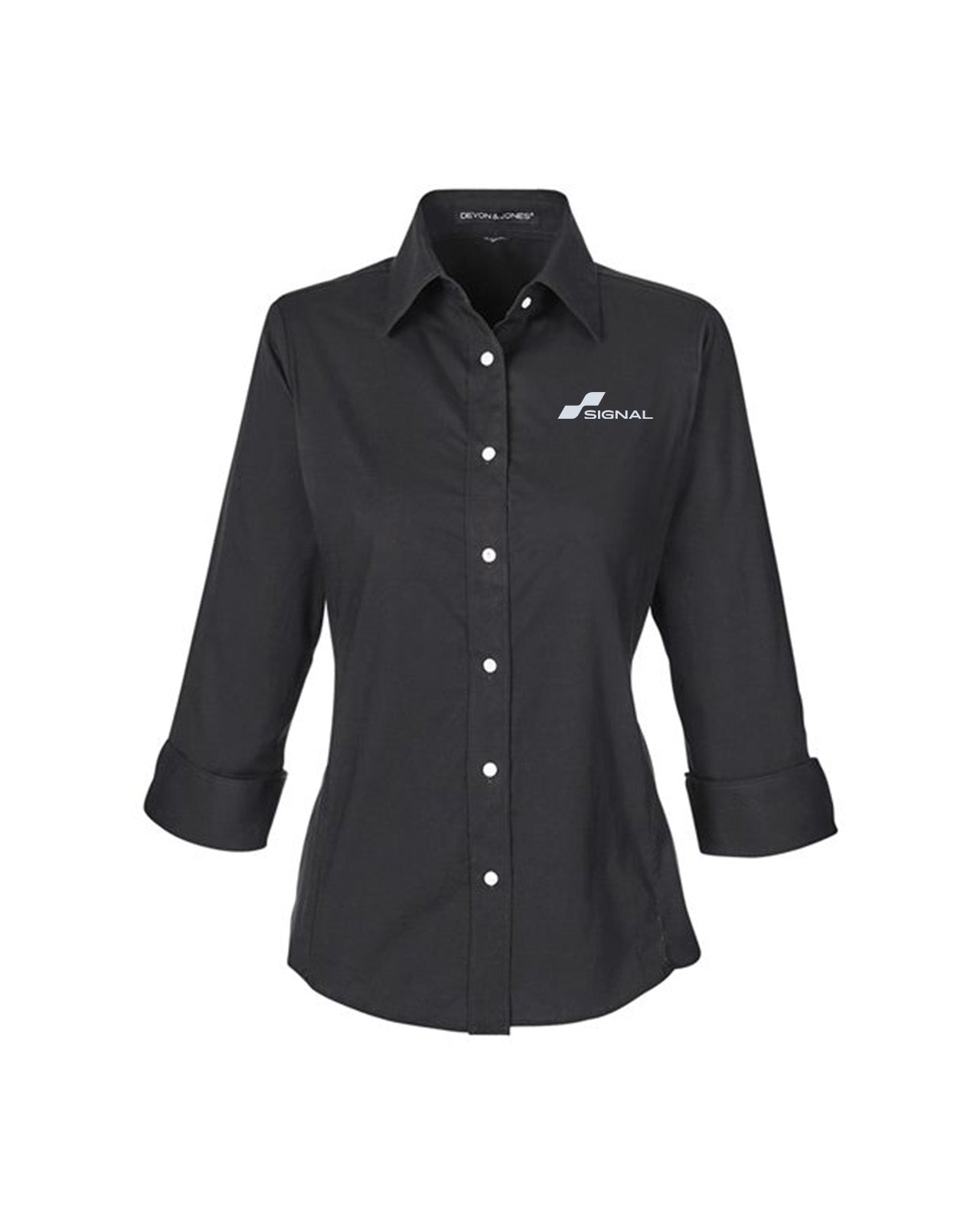 Devon & Jones Ladies' Perfect Fit 3/4-Sleeve Stretch Poplin Blouse