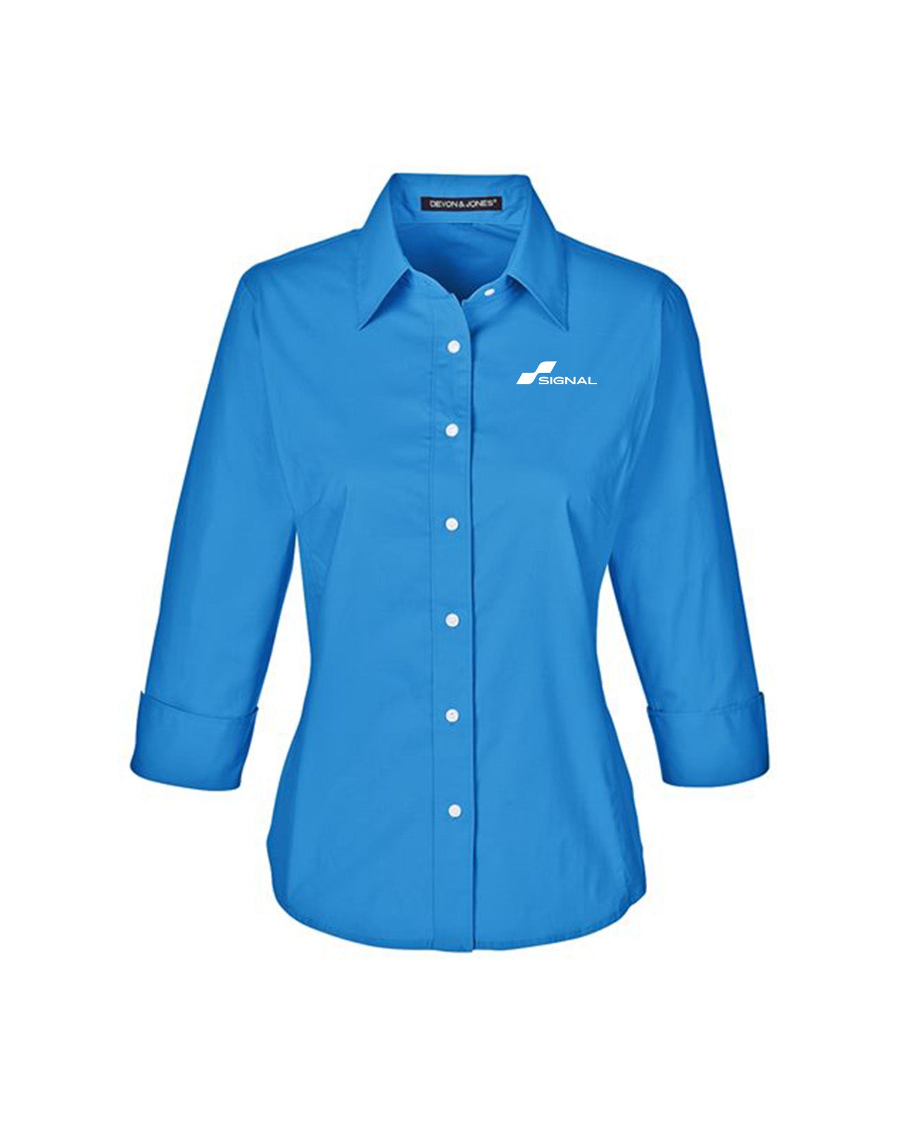 Devon & Jones Ladies' Perfect Fit 3/4-Sleeve Stretch Poplin Blouse