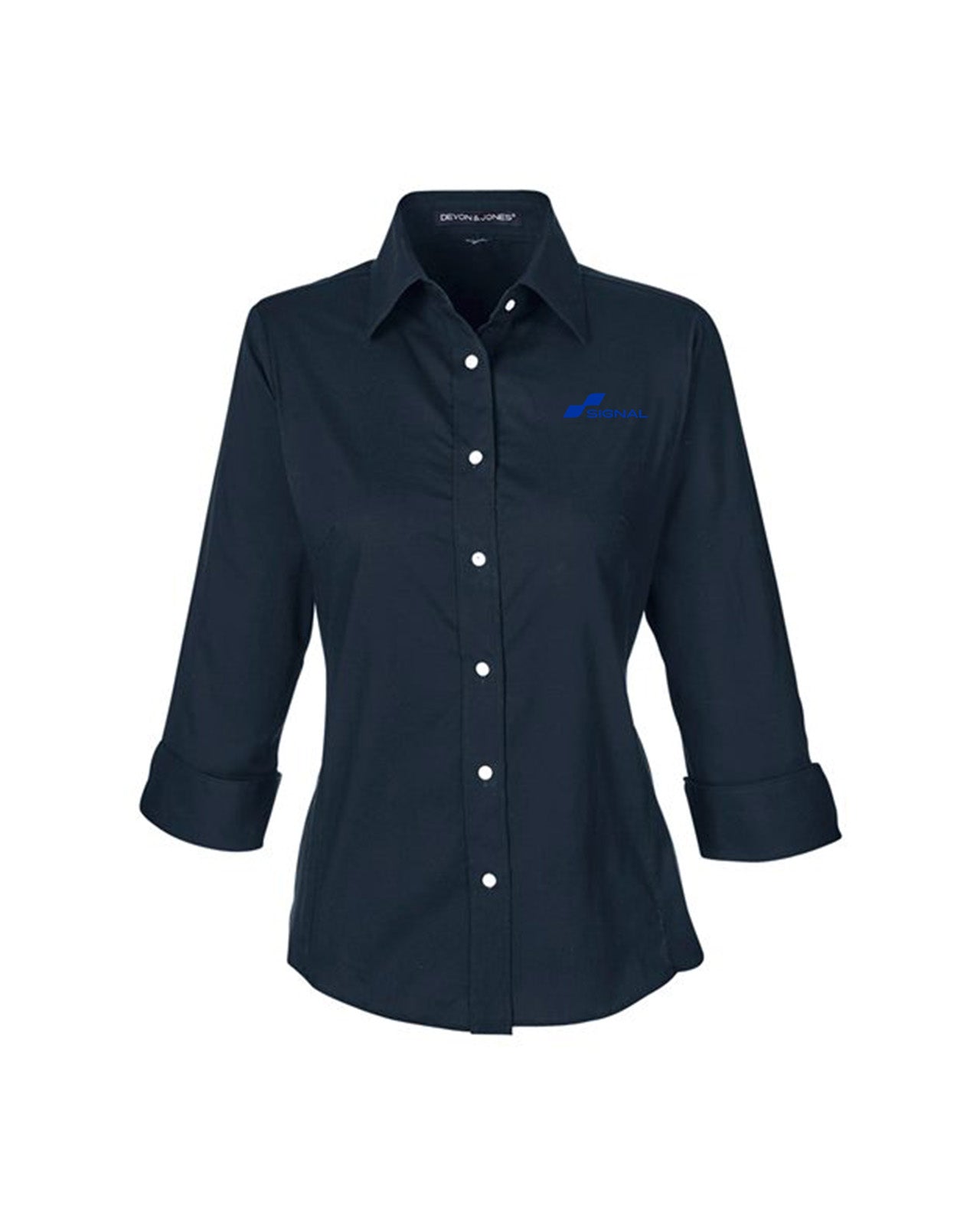 Devon & Jones Ladies' Perfect Fit 3/4-Sleeve Stretch Poplin Blouse