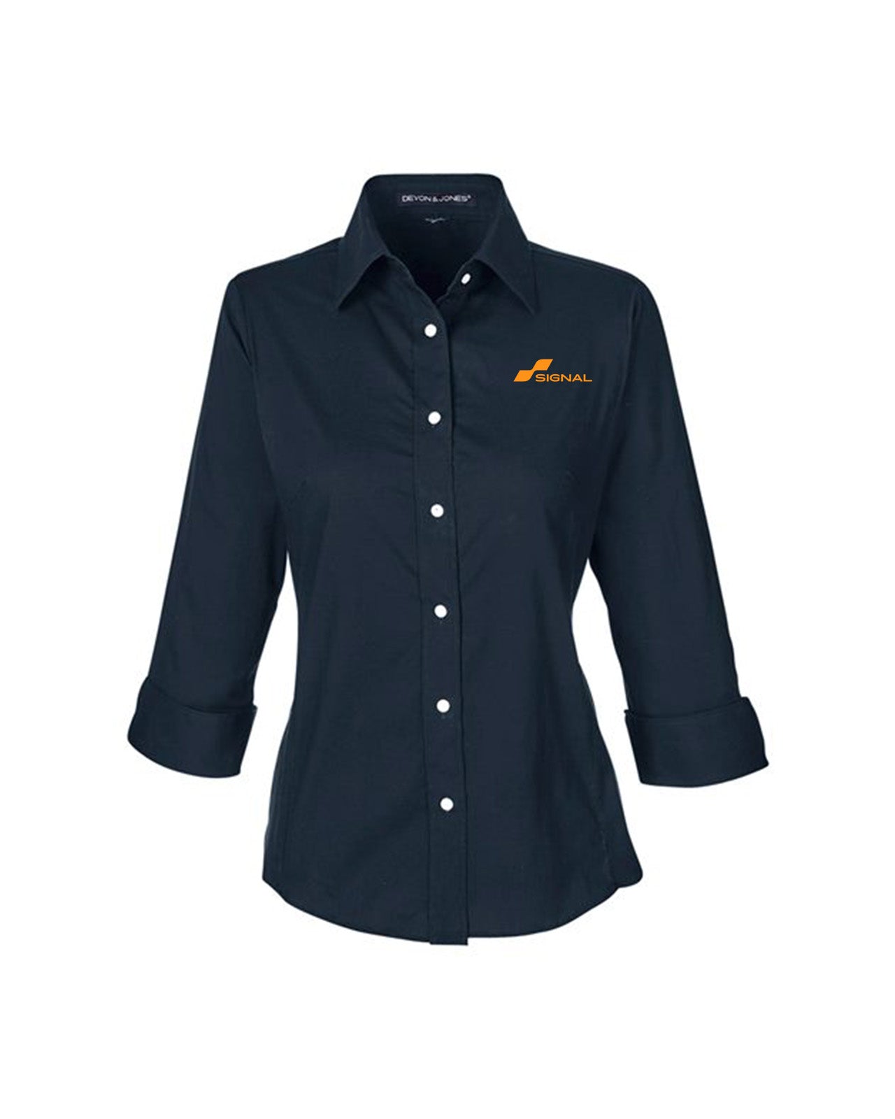 Devon & Jones Ladies' Perfect Fit 3/4-Sleeve Stretch Poplin Blouse