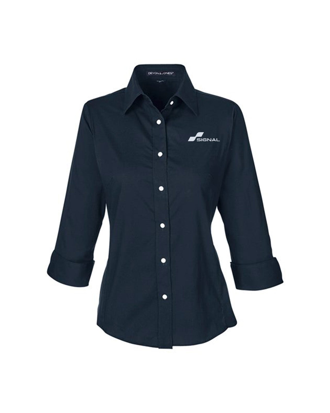 Devon & Jones Ladies' Perfect Fit 3/4-Sleeve Stretch Poplin Blouse