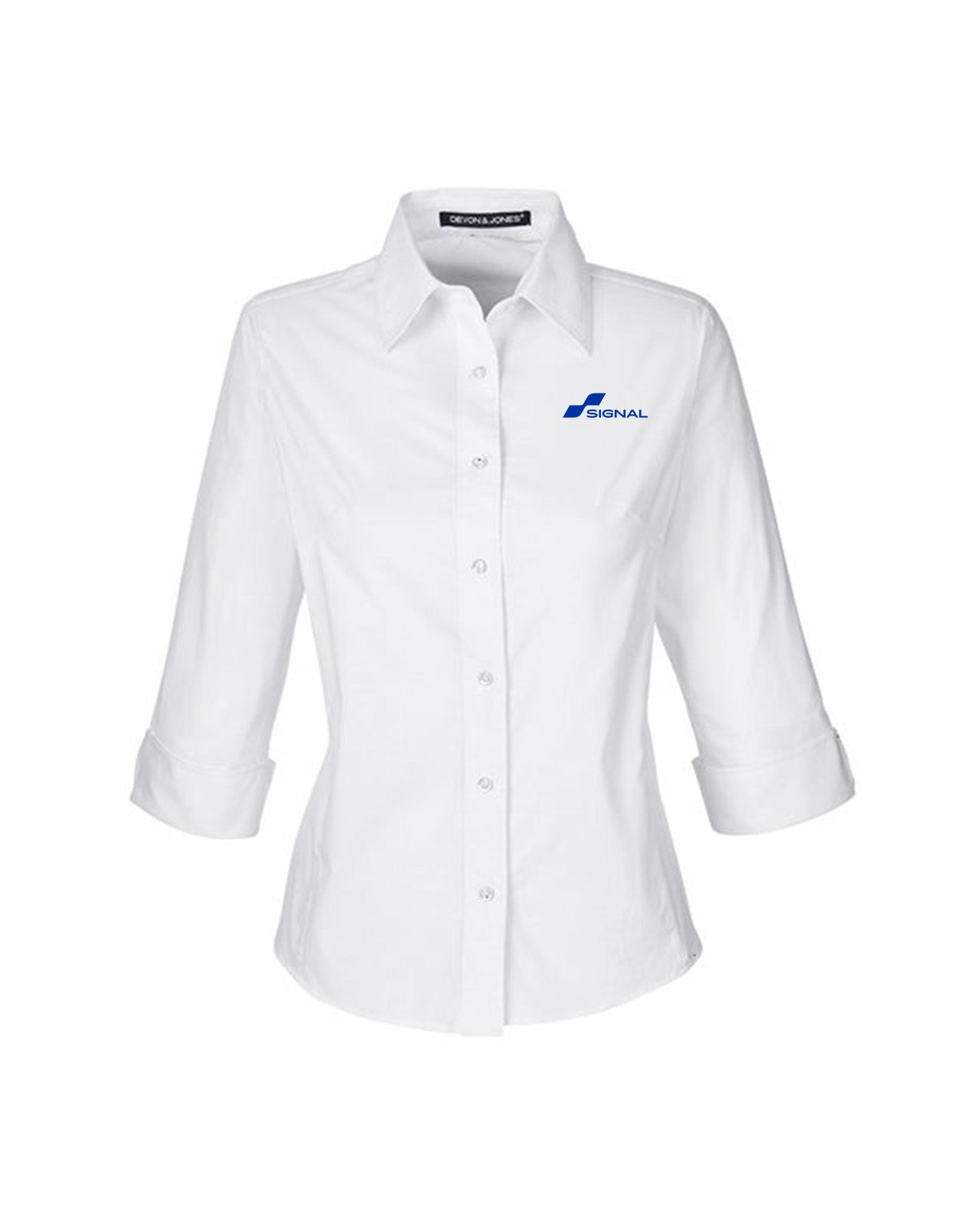 Devon & Jones Ladies' Perfect Fit 3/4-Sleeve Stretch Poplin Blouse