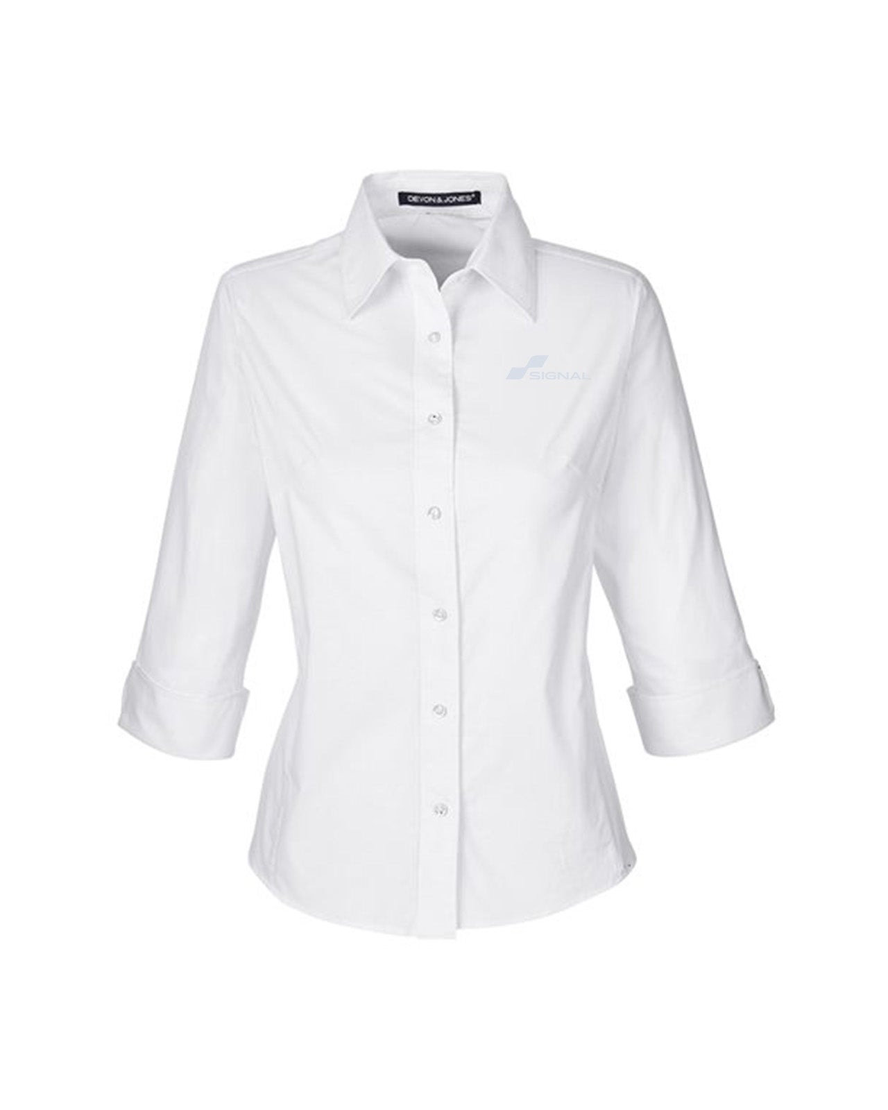 Devon & Jones Ladies' Perfect Fit 3/4-Sleeve Stretch Poplin Blouse