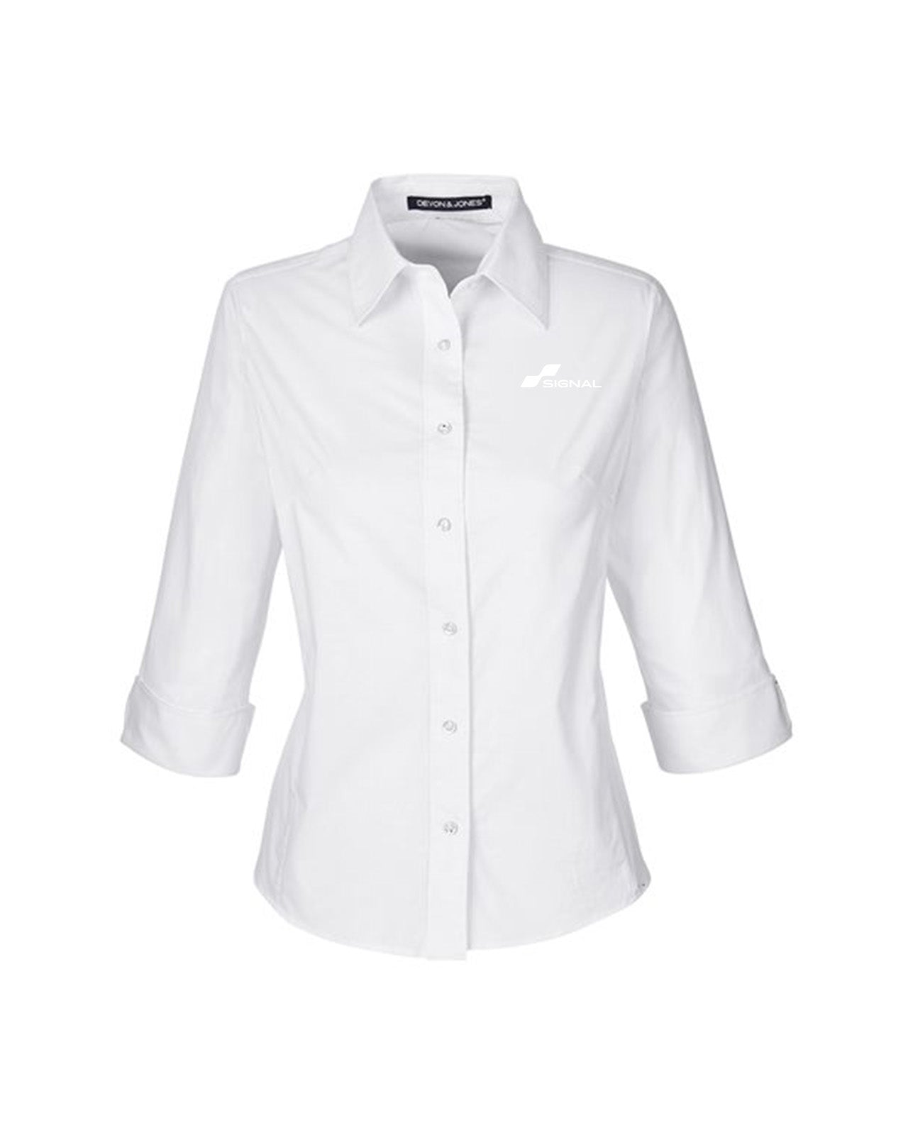 Devon & Jones Ladies' Perfect Fit 3/4-Sleeve Stretch Poplin Blouse