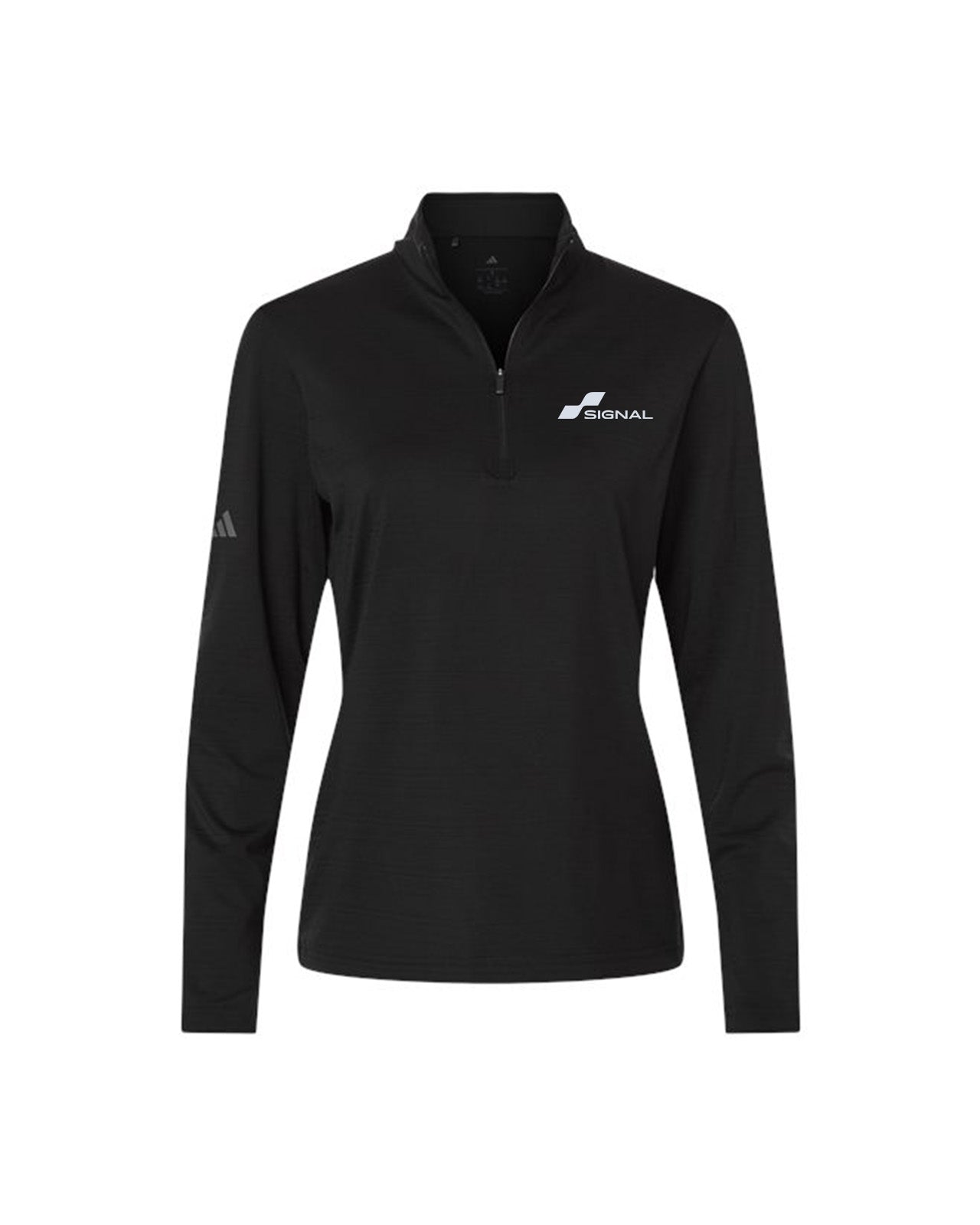 Adidas Women's Textured Stripe 1/4-Zip Pullover