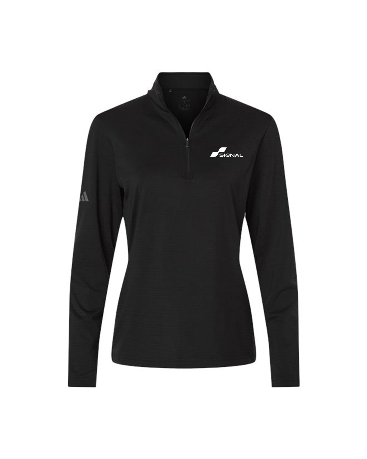 Adidas Women's Textured Stripe 1/4-Zip Pullover