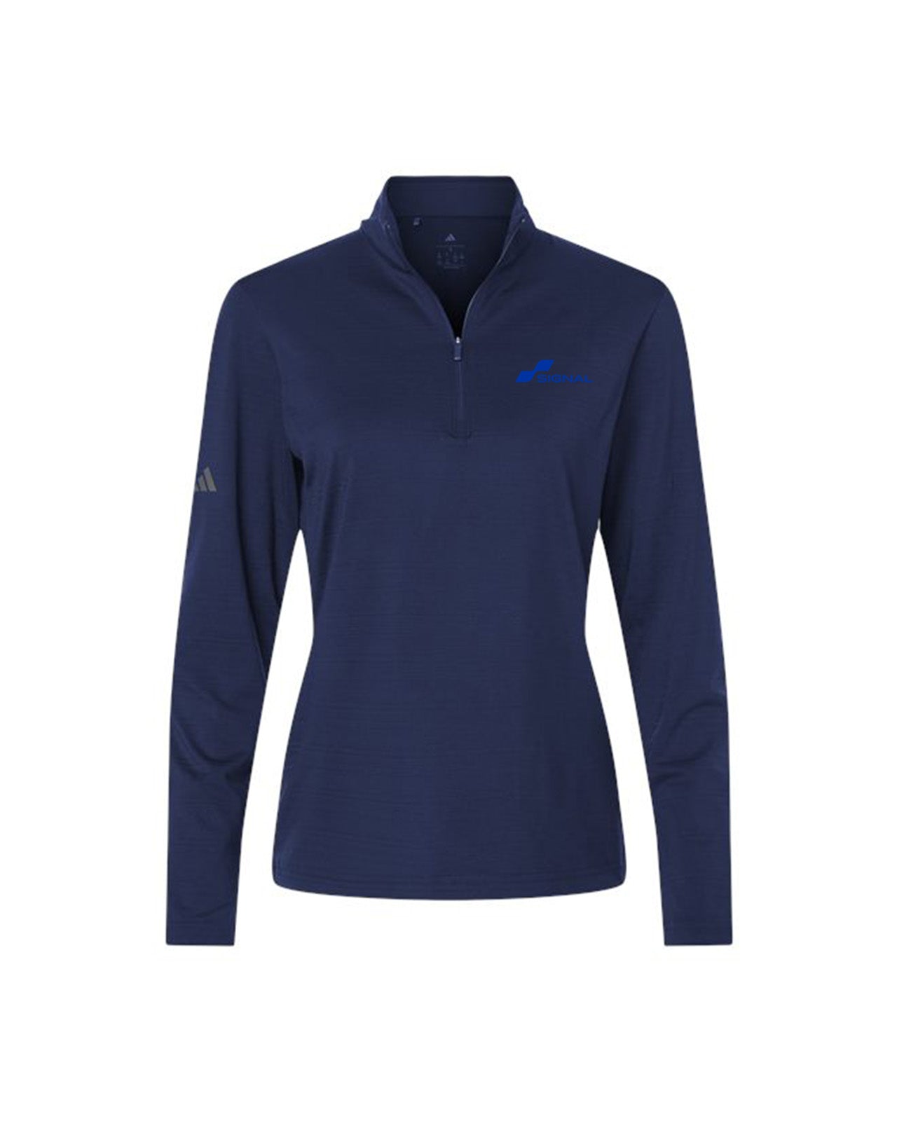 Adidas Women's Textured Stripe 1/4-Zip Pullover