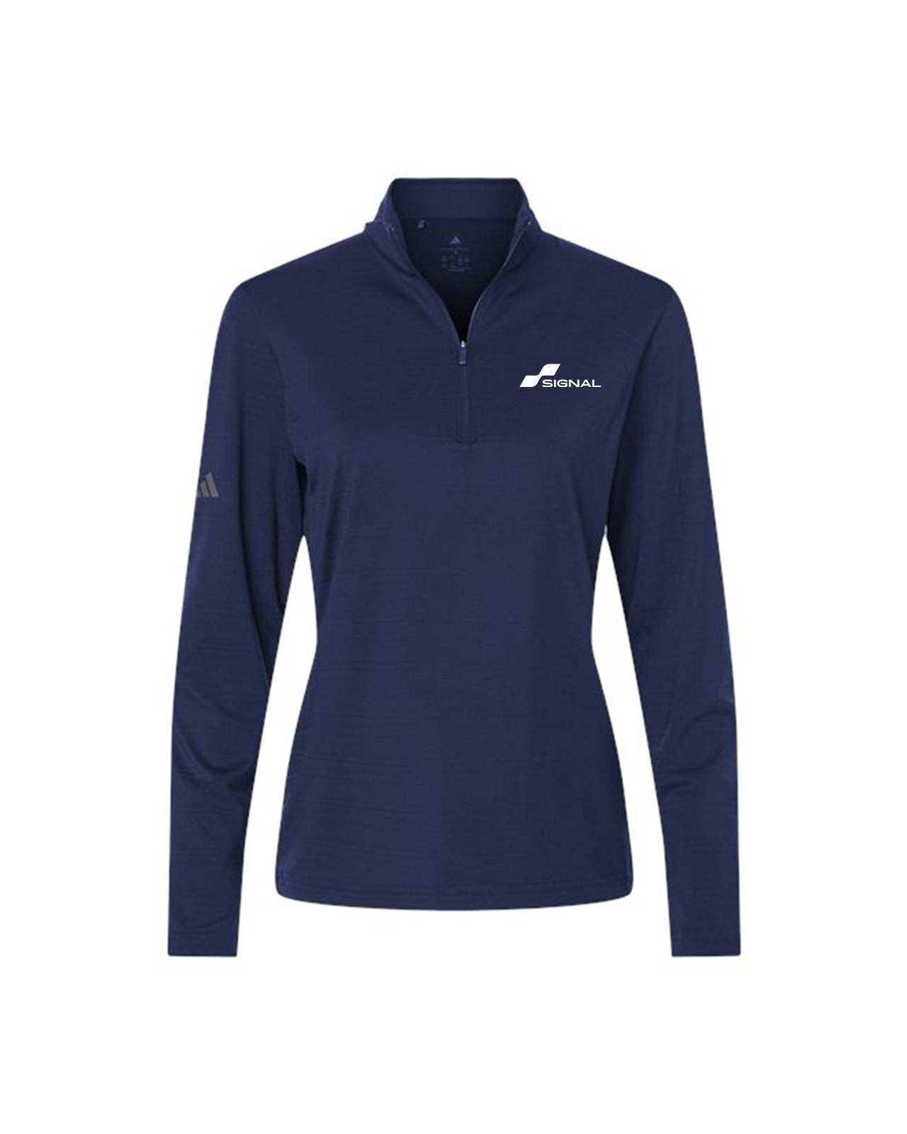 Adidas Women's Textured Stripe 1/4-Zip Pullover